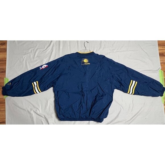 Vintage NBA Pro Player Indiana Pacers V-Neck Pullover Jacket Size XL Embroidered - Picture 10 of 12